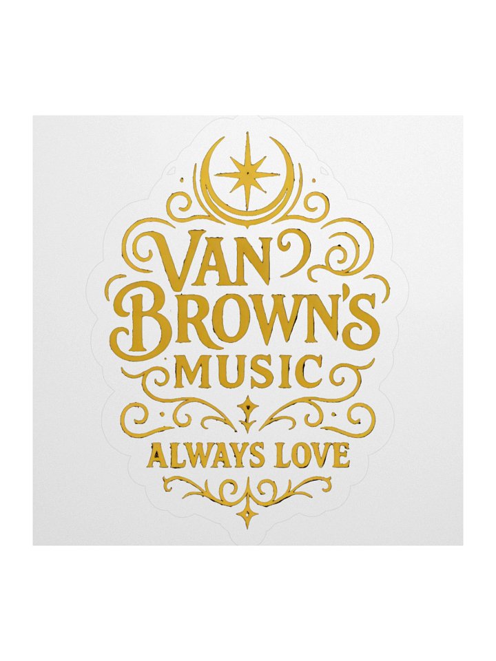 Golden Logo Kiss-Cut Vinyl Stickers product image (3)