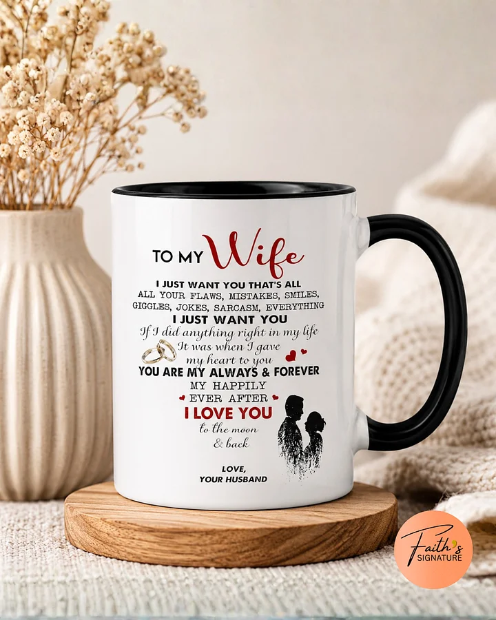 To My Wife Romantic Coffee Mug - Always and Forever Gift from Husband | Wife Anniversary Mug product image (1)