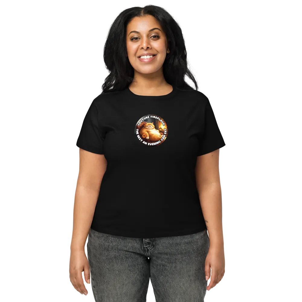 Cozy Cat - YouTube Fireplace: The Best an Evening Can Get | High Waisted Tee product image (2)