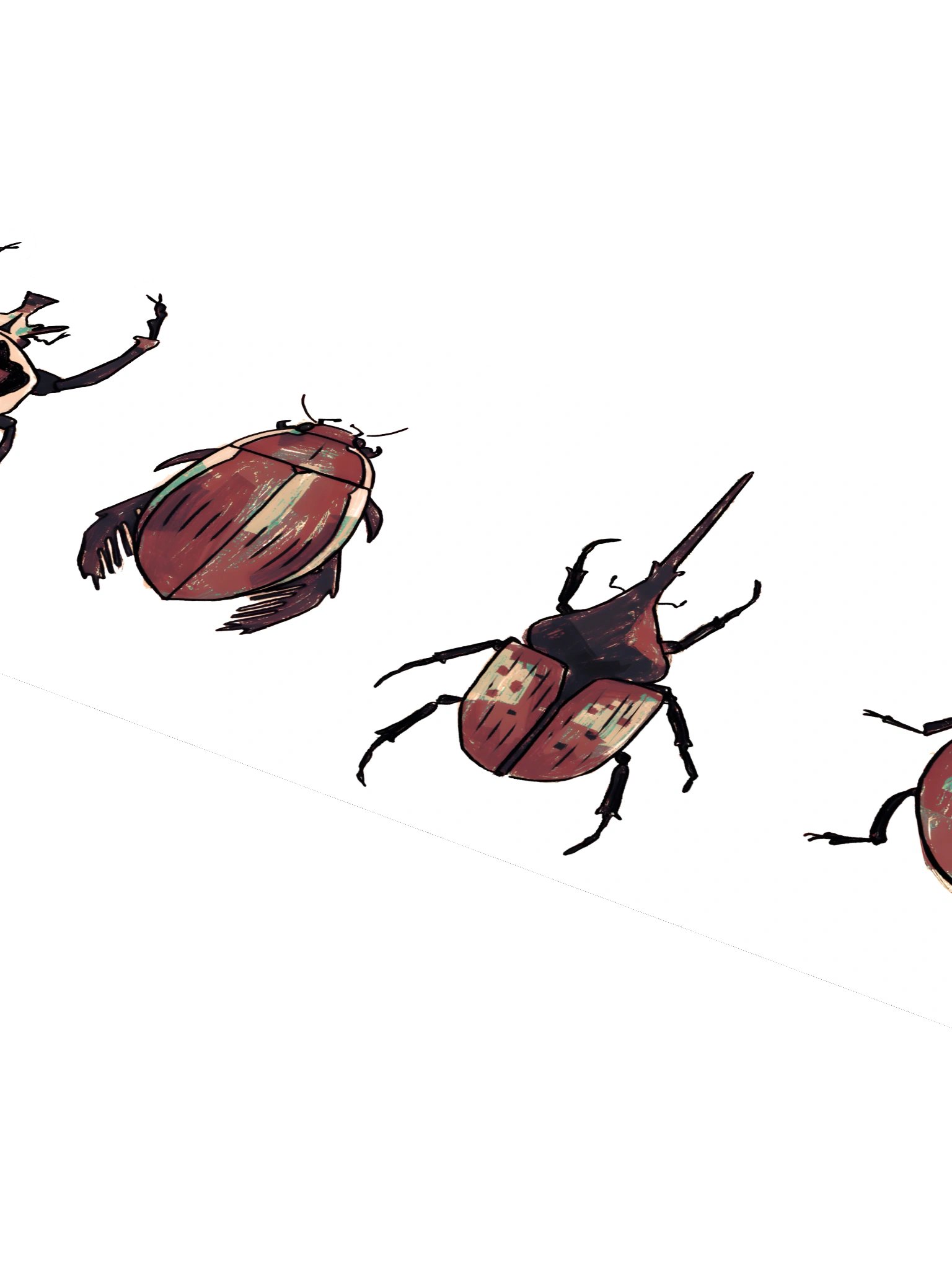 the beetles | sticker sheet product image (4)
