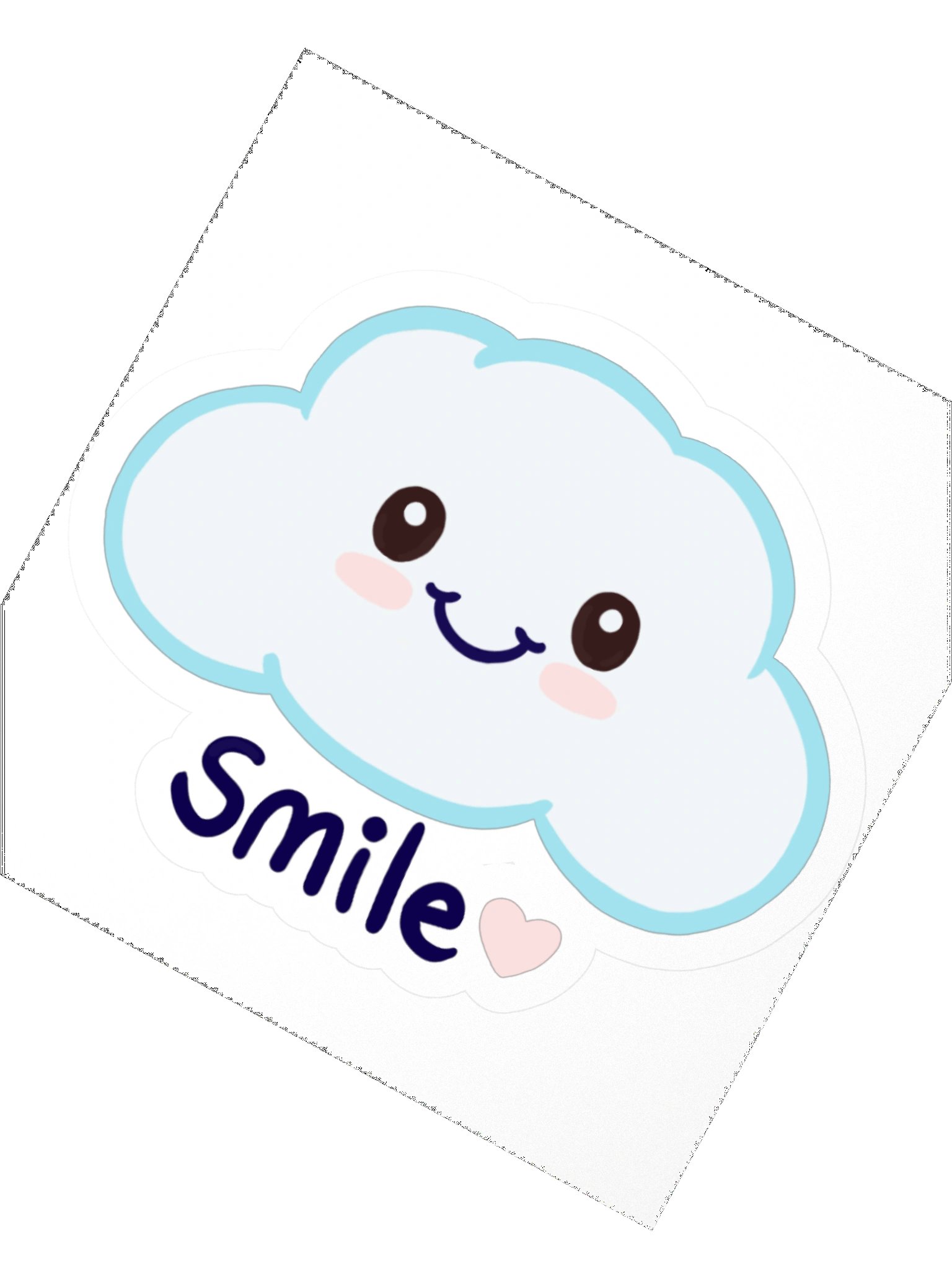 Smiley Cloud Sticker product image (2)