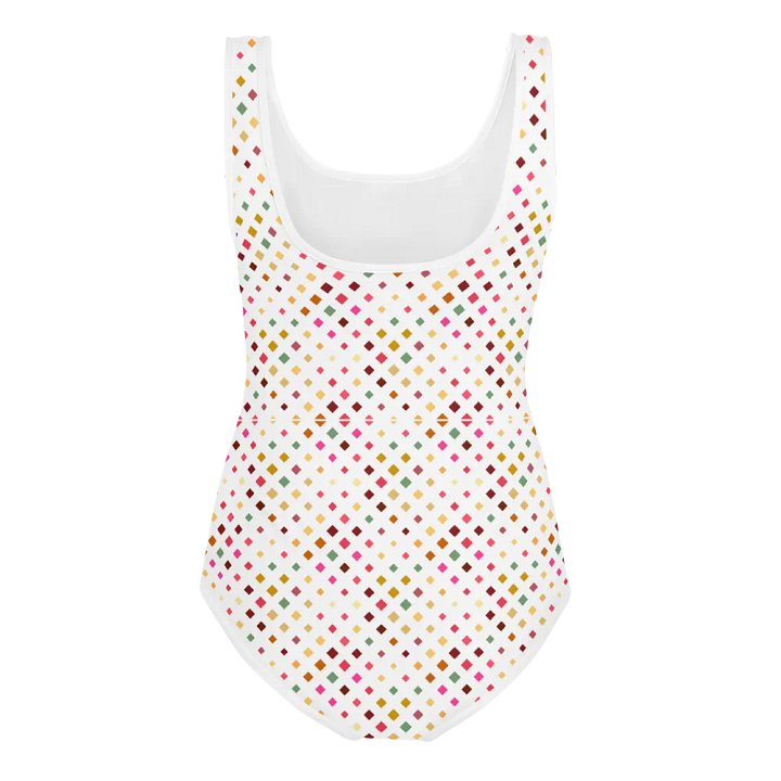 Colorful Square Patterns Youth Swimsuit product image (2)