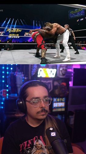 Andrade vs Swerve in an amazing main event #aew #aewdynamite #aewcollision #prowrestling #wrestletok