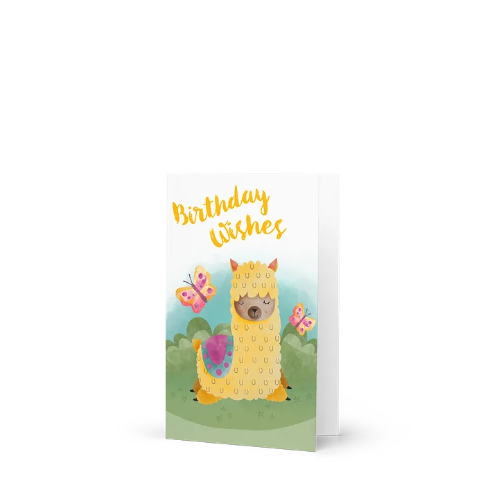 Llama Birthday Wishes Card product image (1)