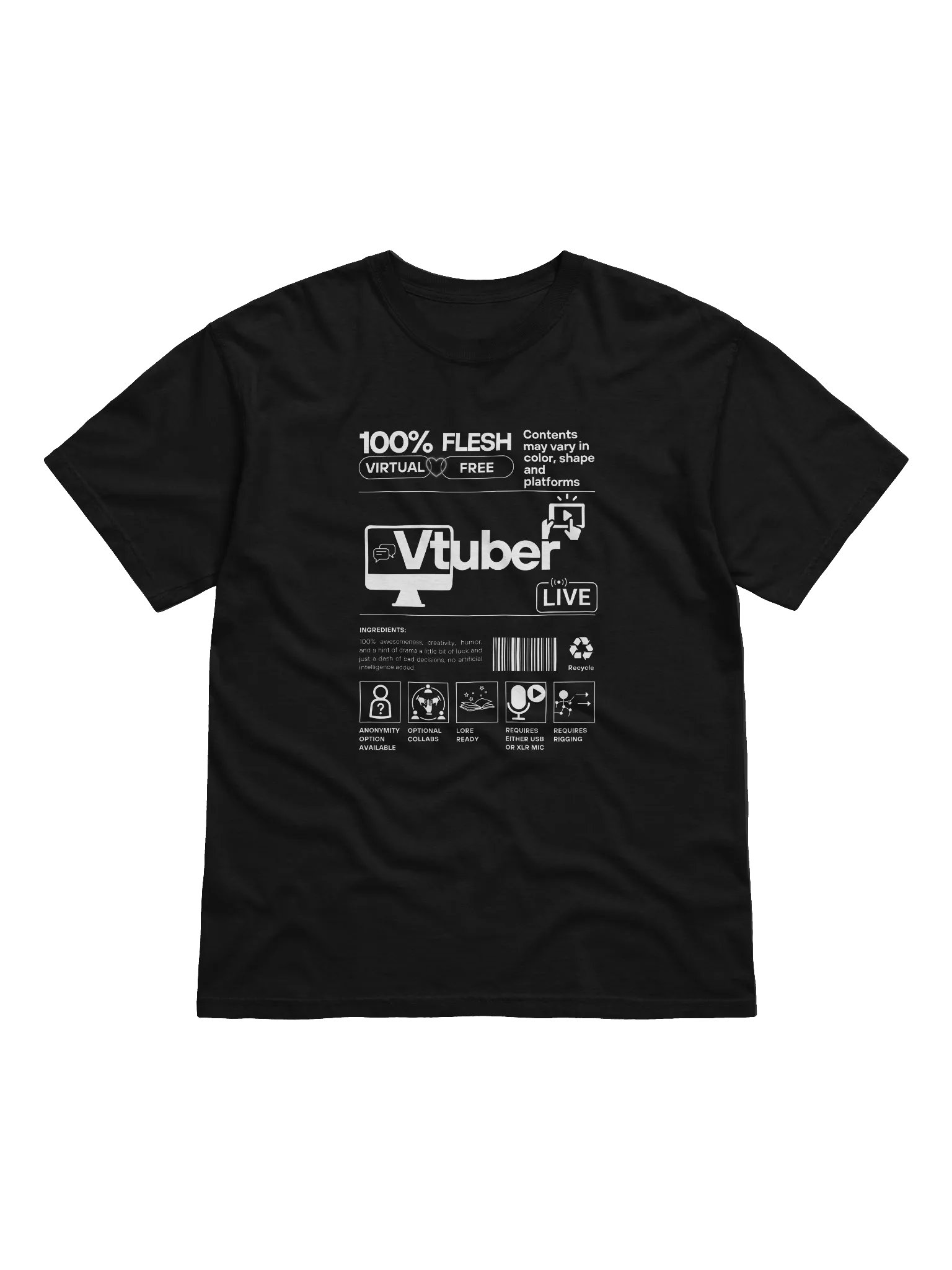 100% Vtuber Tee product image (1)