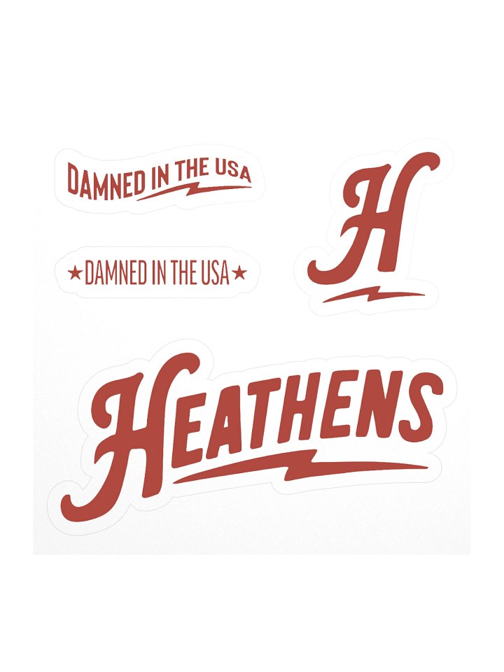 Heathens Scarlet Logo Kiss Cut Stickers product image (1)