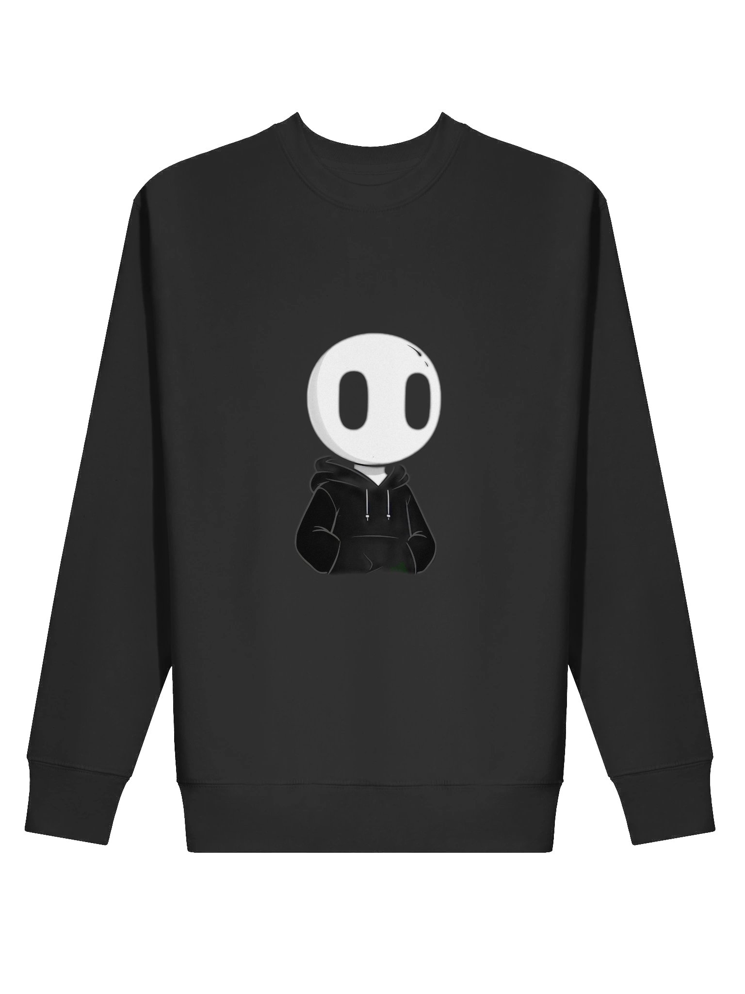 Chibi Nightlight: White Sphere Head with Tall Black Ovals in Casual Hoodie product image (11)