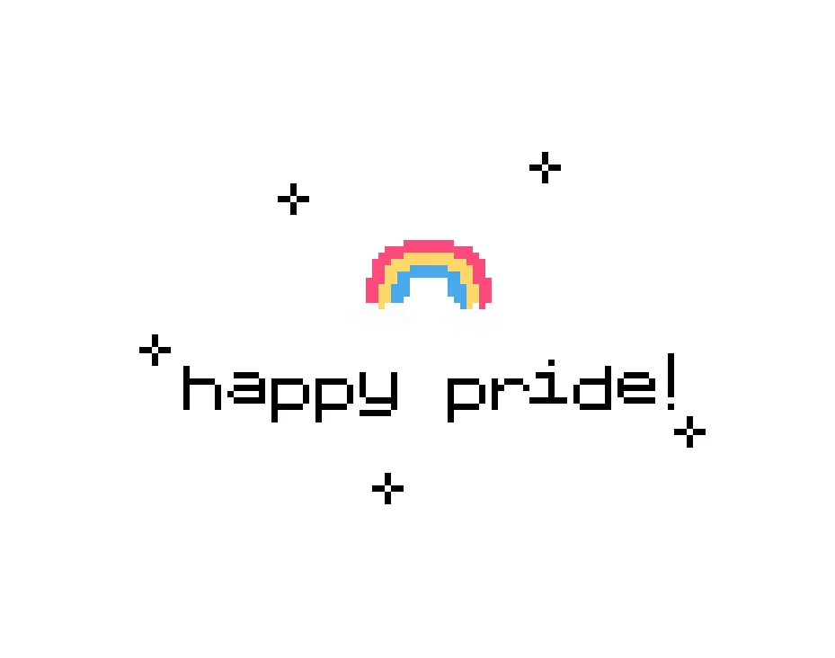 Happy Pride digital cross-stitch pattern product image (1)