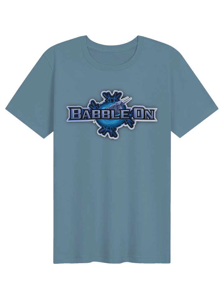 Babble On Logo Tee, Steel Blue Edition product image (1)