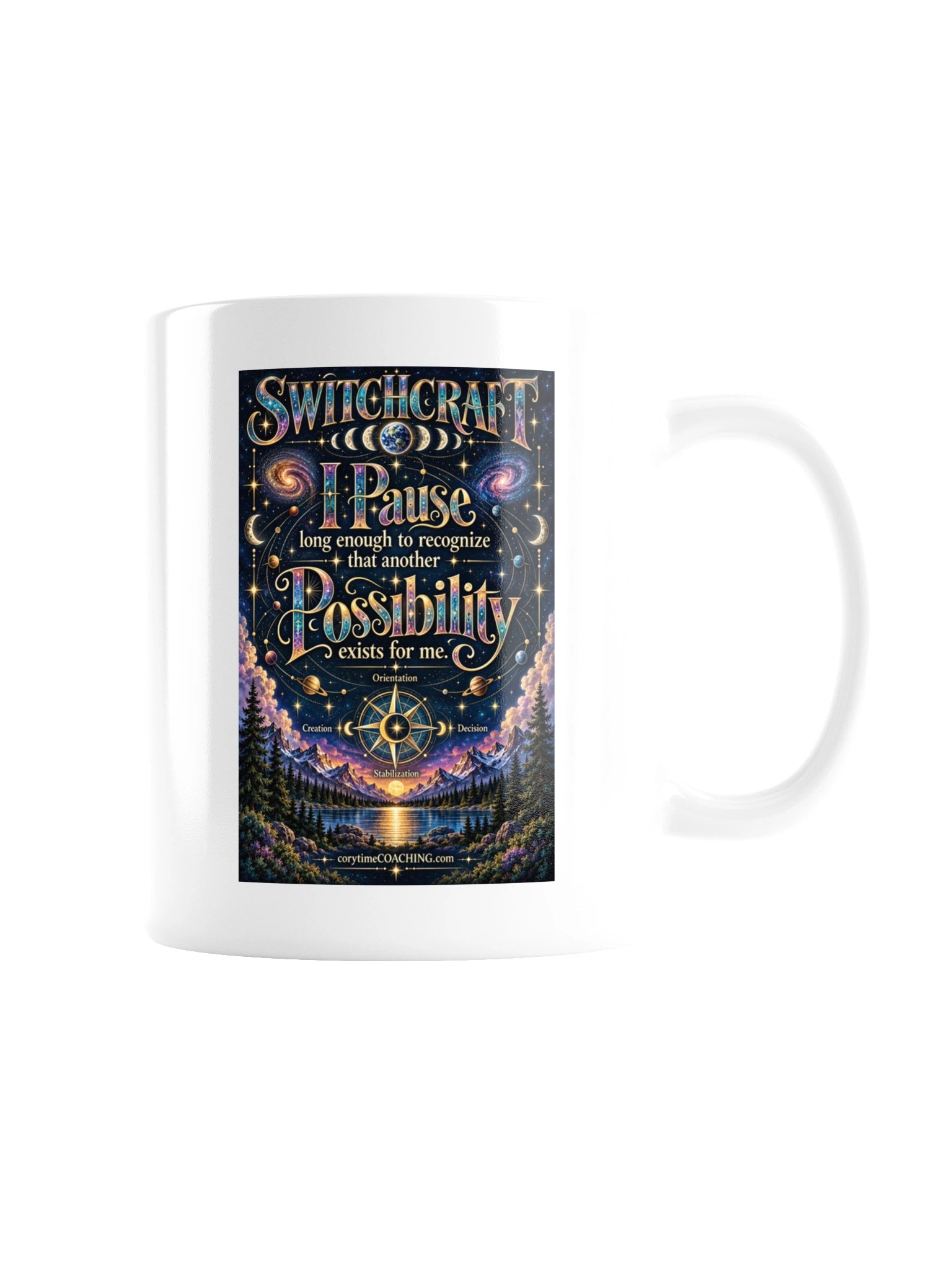 corytimeCOACHINGmerch SWITCHCRAFT White Glossy Mug product image (3)