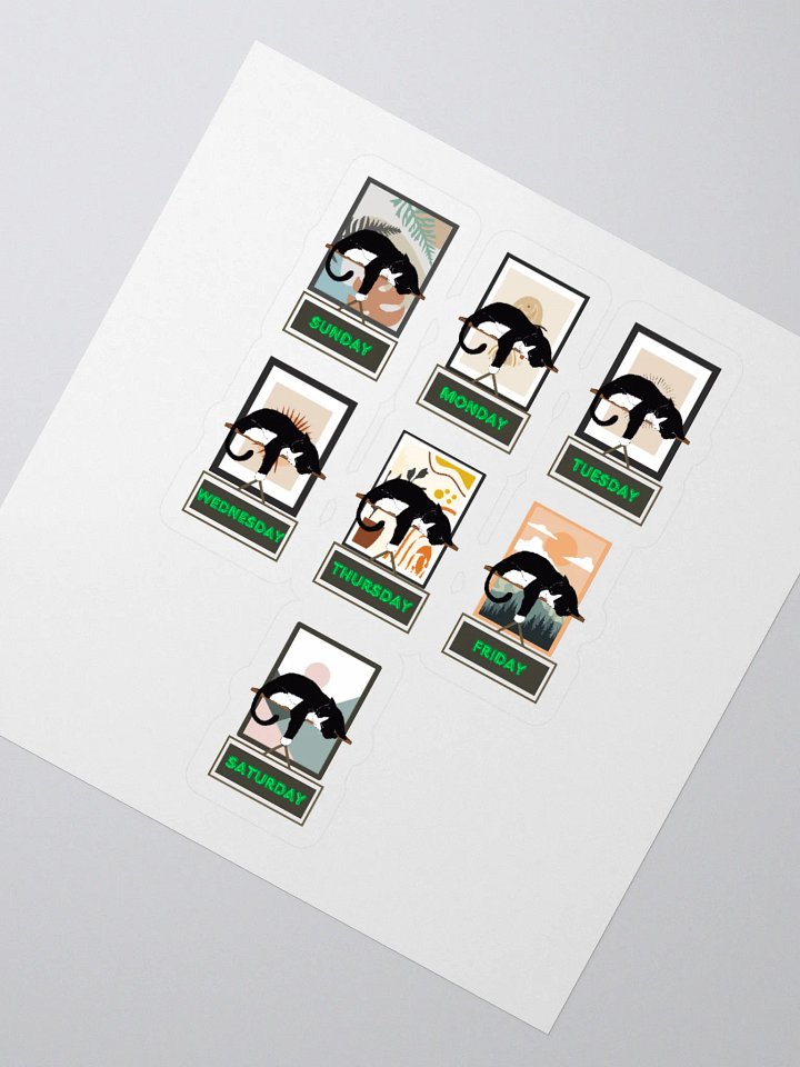 Cats Days of The Week Sticker product image (2)