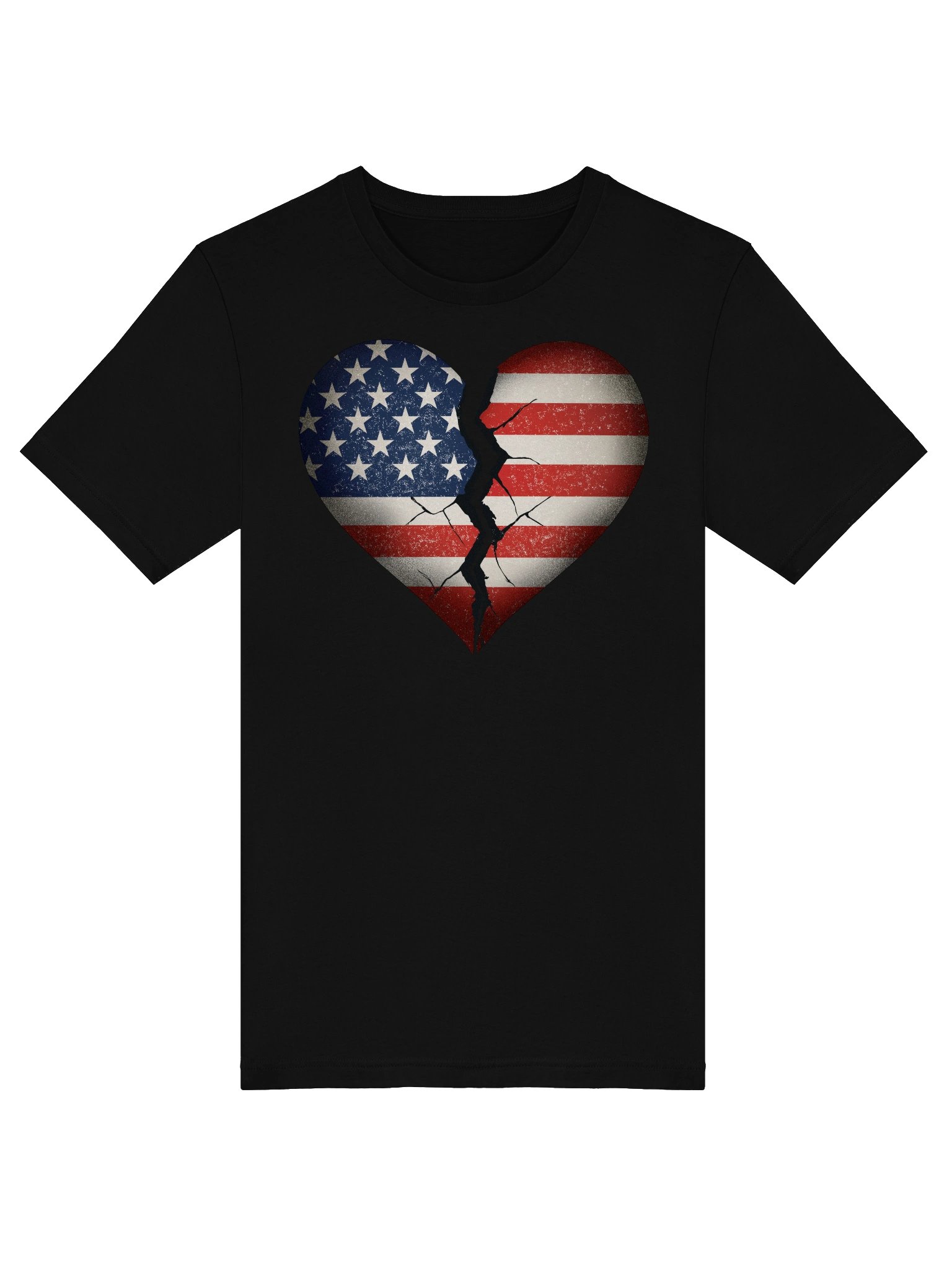Our Broken USA Essential Tee – Two-Sided Unisex T-Shirt | Protest & Political Statement Apparel product image (5)