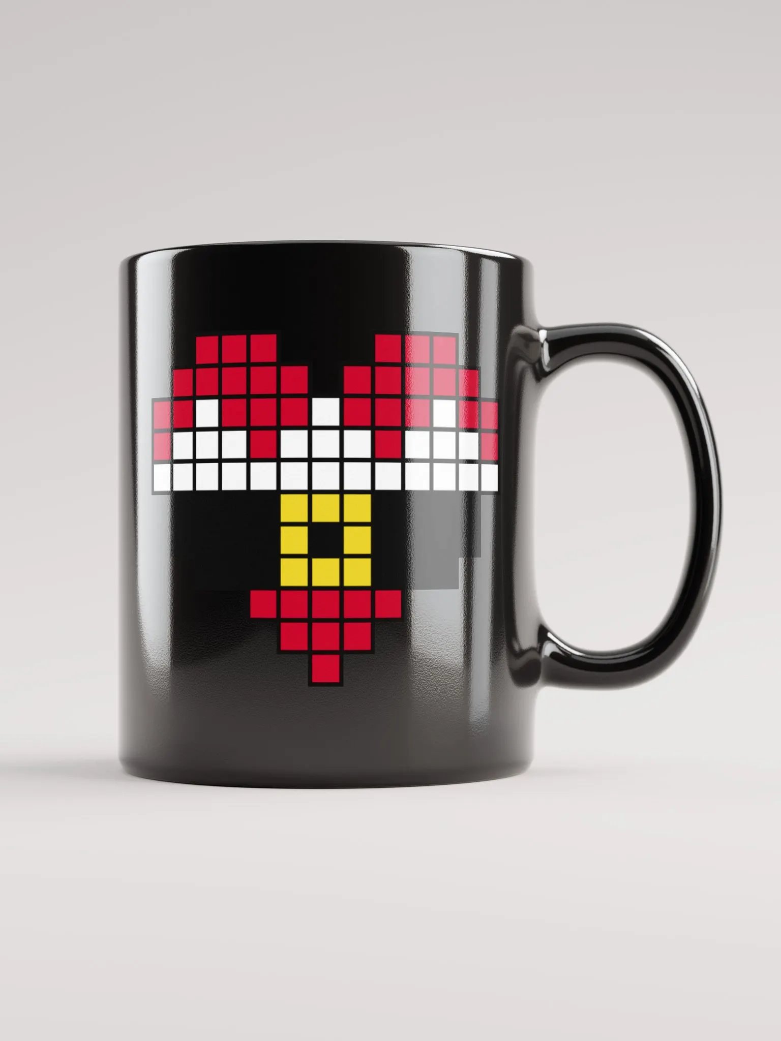 Santa Heart Black Glossy Mug product image (2)