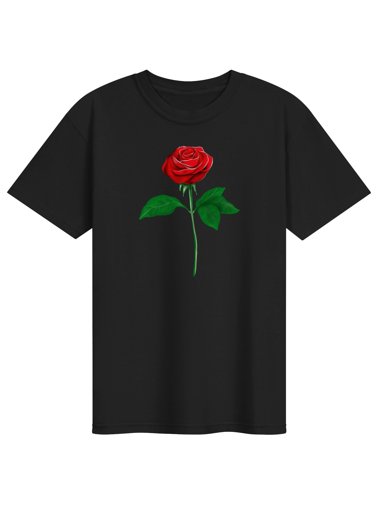 "Single Rose" T-Shirt. Men's Comfort Colors Garment-Dyed Heavyweight T-Shirt product image (1)