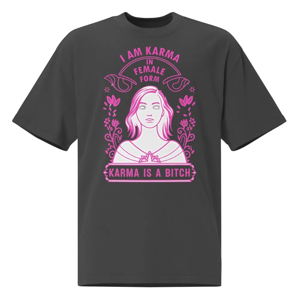 Karma-Inspired Oversized Faded T-Shirt product image (1)