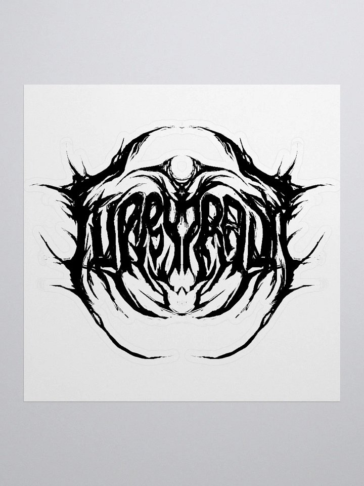 Furry Trash Sticker – Metal Logo (Black) product image (1)