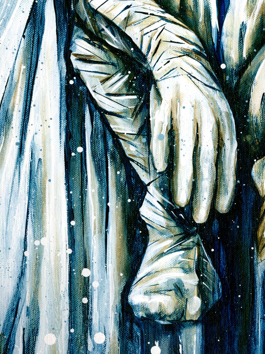The Winter Warrior Waits - Original Painting product image (6)