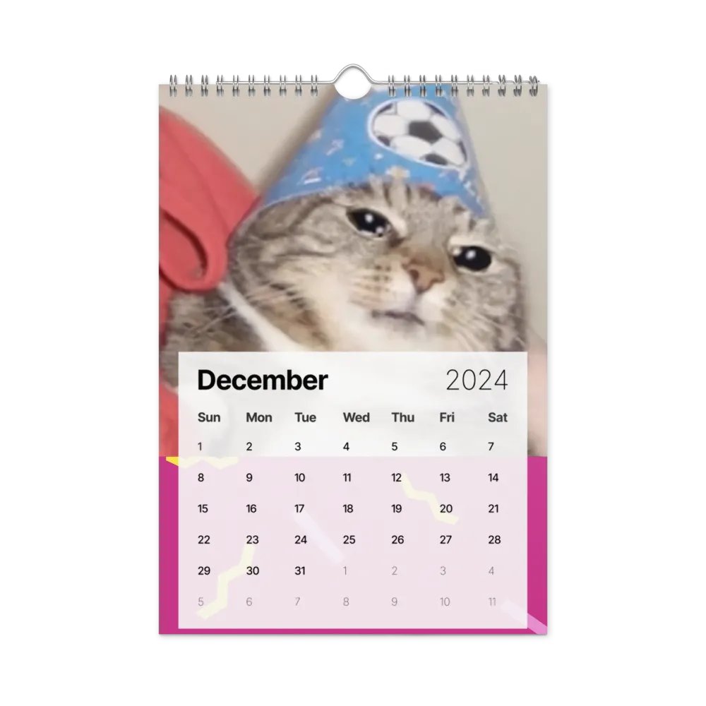 Wall Calendar (2024): Meme Cats product image (6)