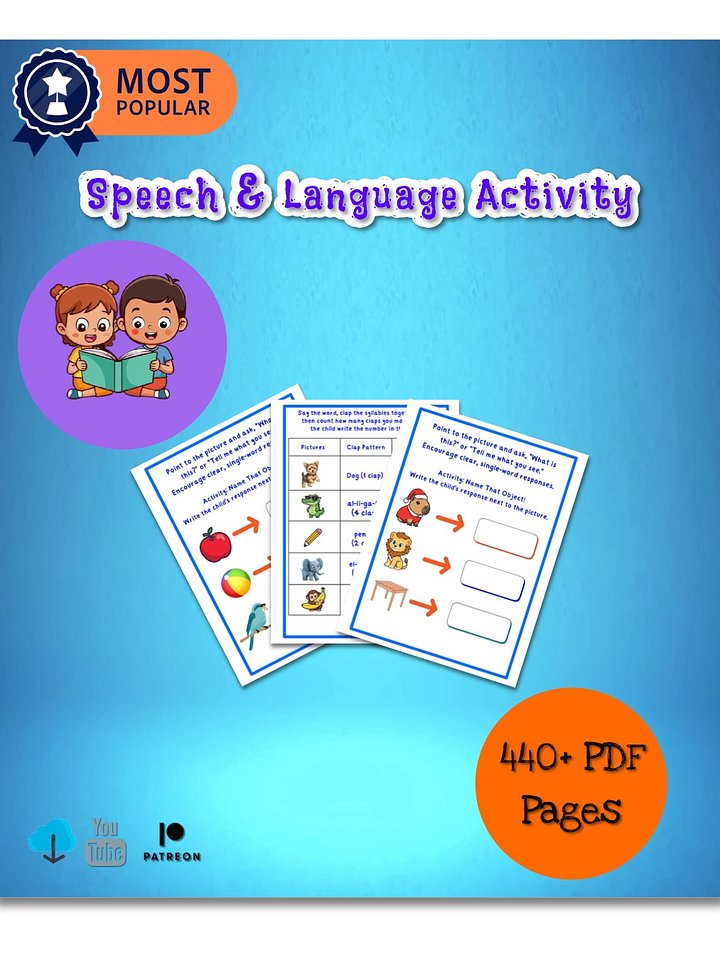 Speech & Language Activity Bundle product image (1)