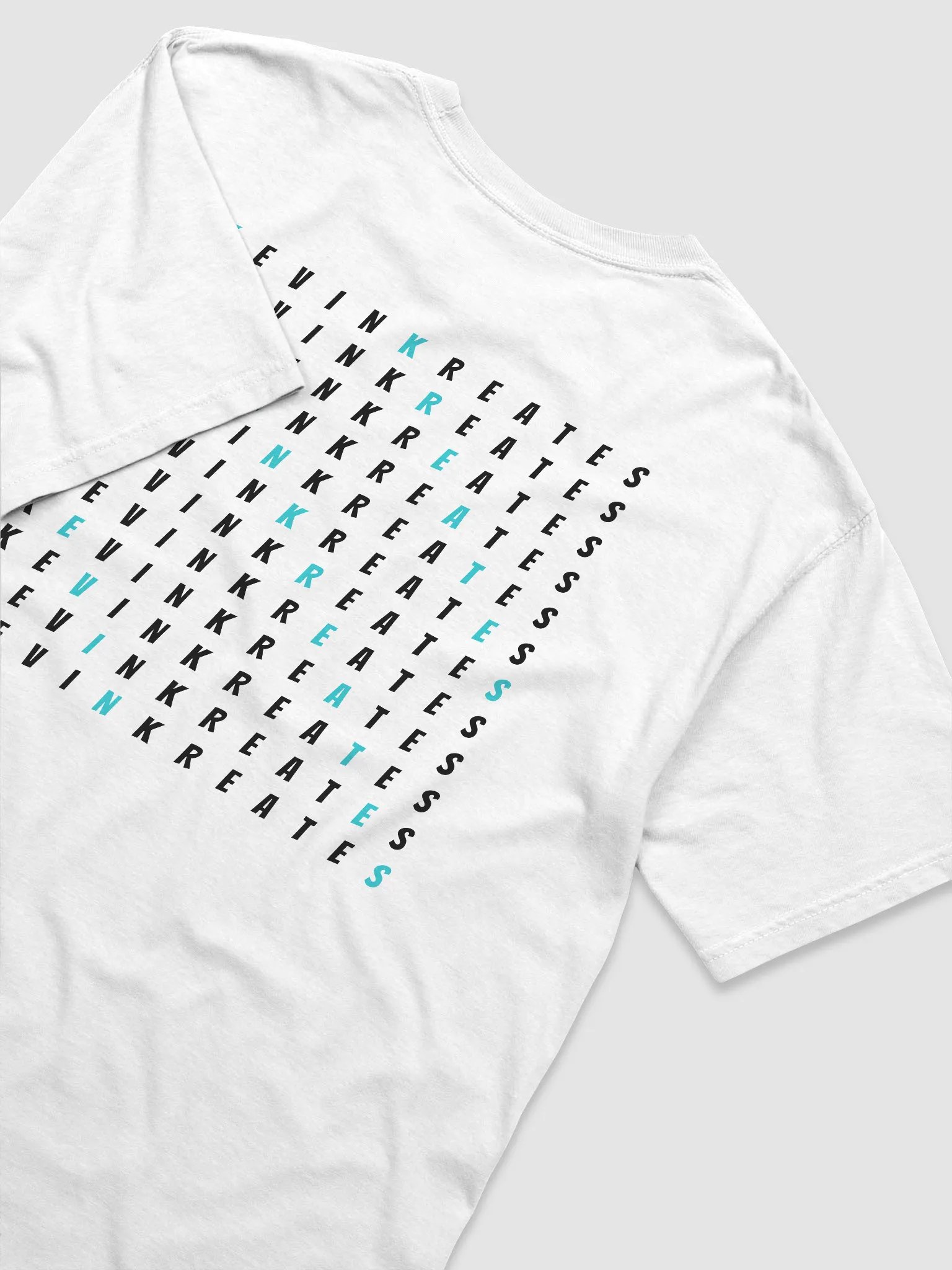 Kevin Kreates Cross-Word Tee (Black On White) product image (4)