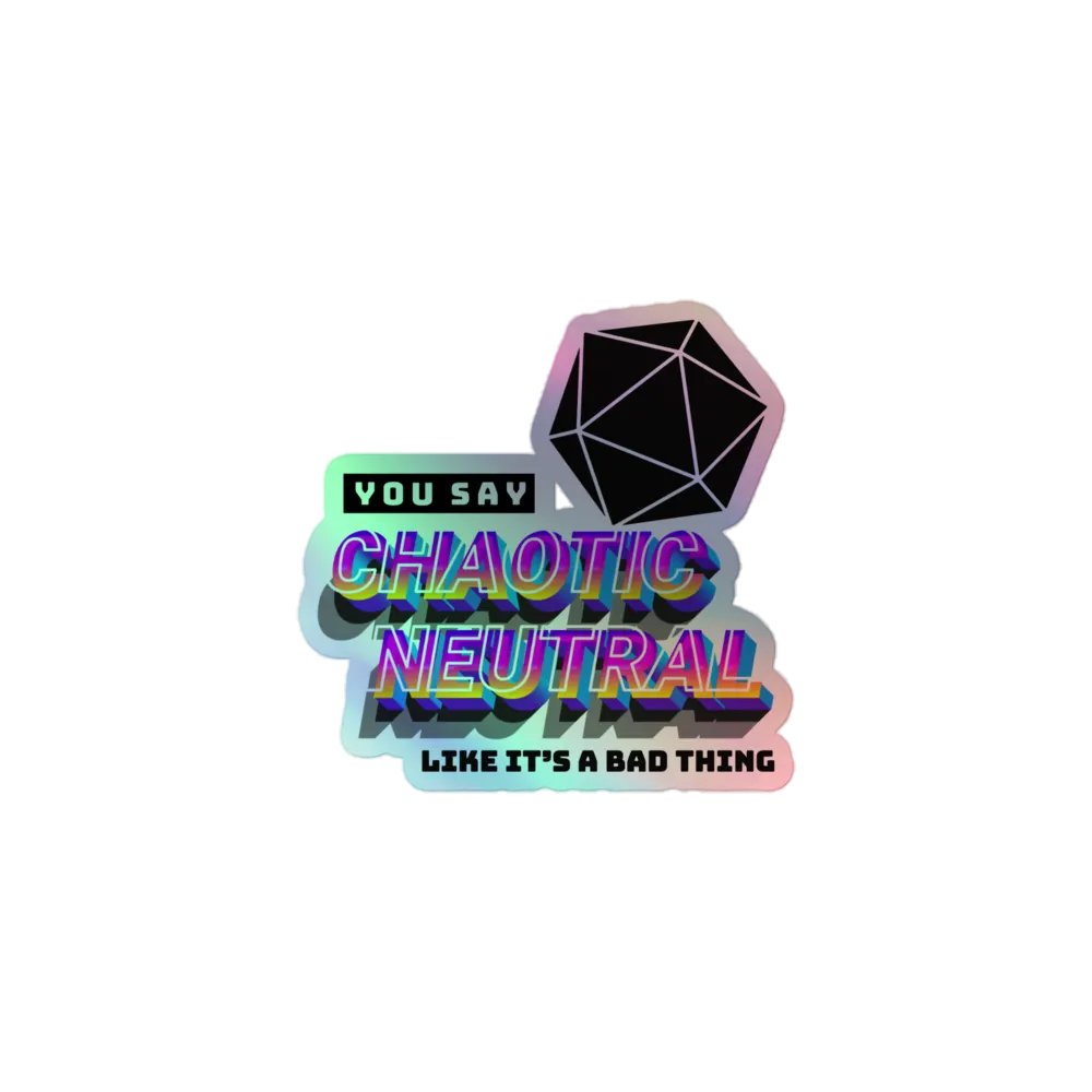 Chaotic Neutral - Holo Sticker product image (1)