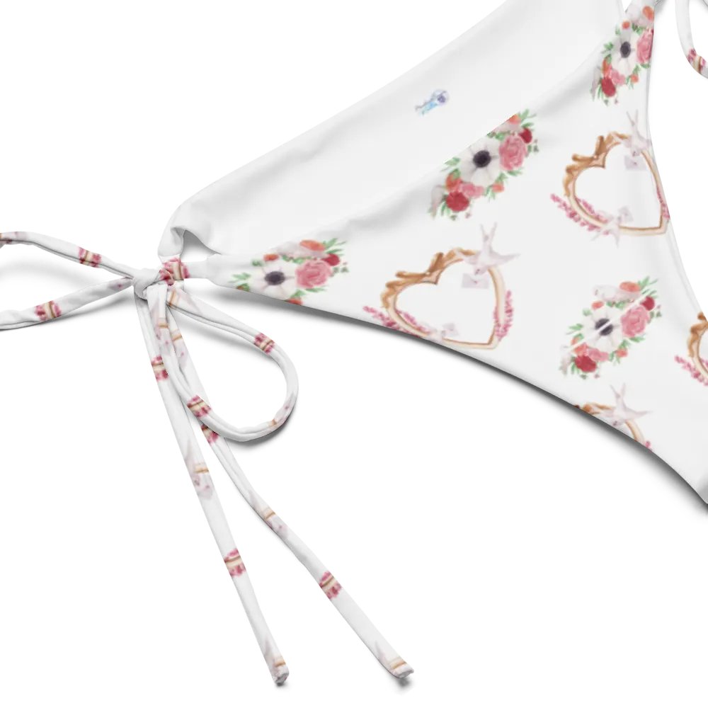 Watercolour Floral Pattern String Bikini Bottom - v4 product image (3)