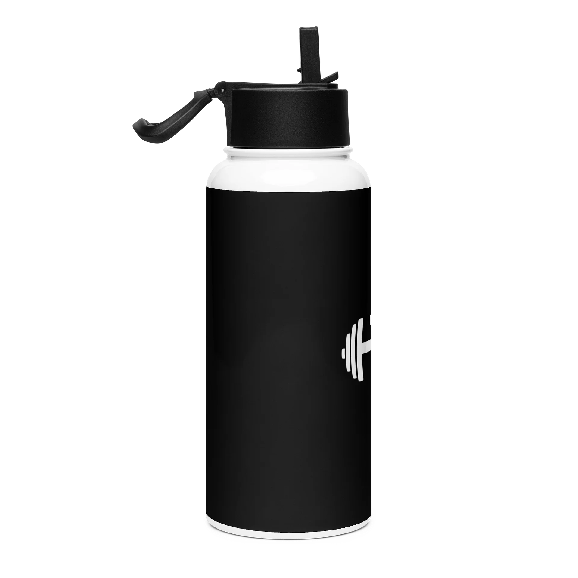 His House Stainless Steel Water Bottle with a Straw Lid - Black product image (4)