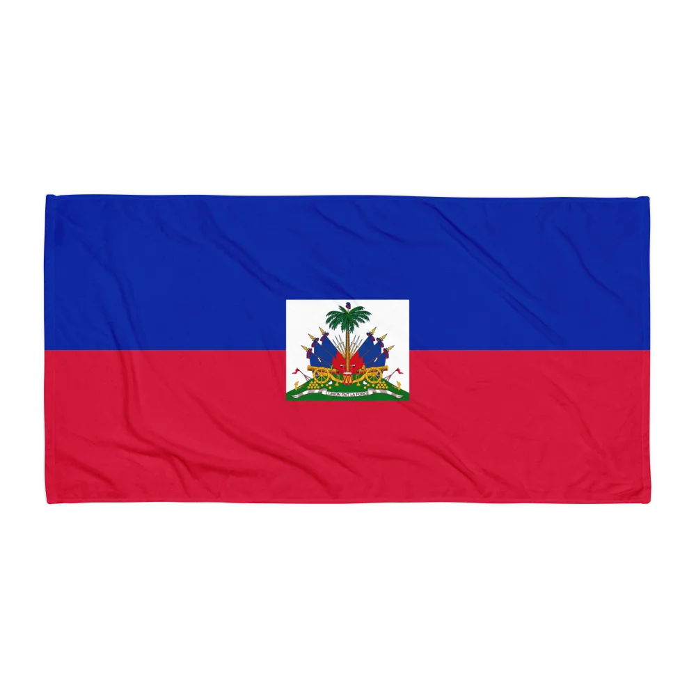 Haitian flag Beach Towel product image (1)