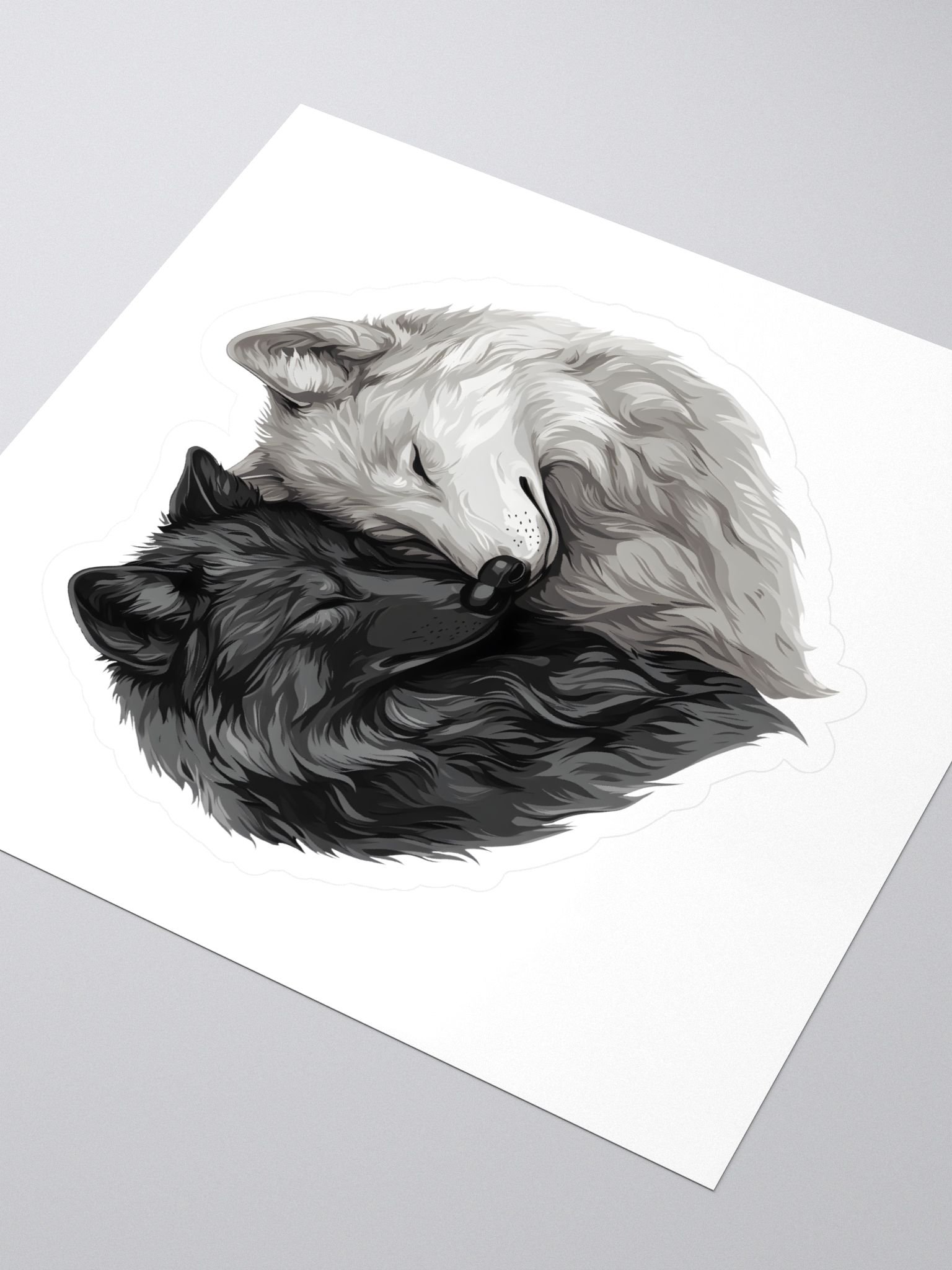 Yin Yang Wolves Sticker Set product image (3)