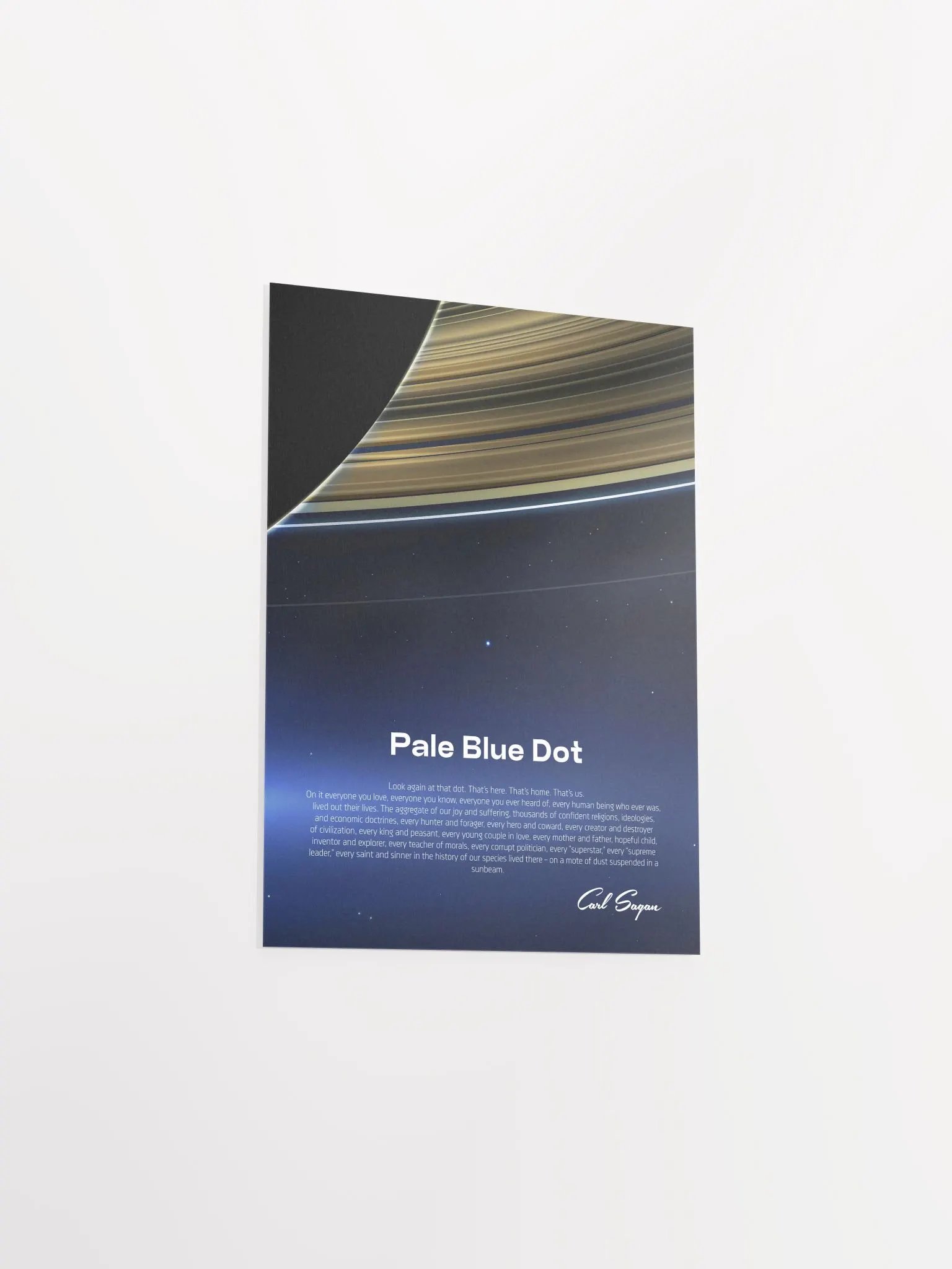 Pale Blue Dot poster, NASA Cassini, Saturn, 2013 — Space poster product image (7)
