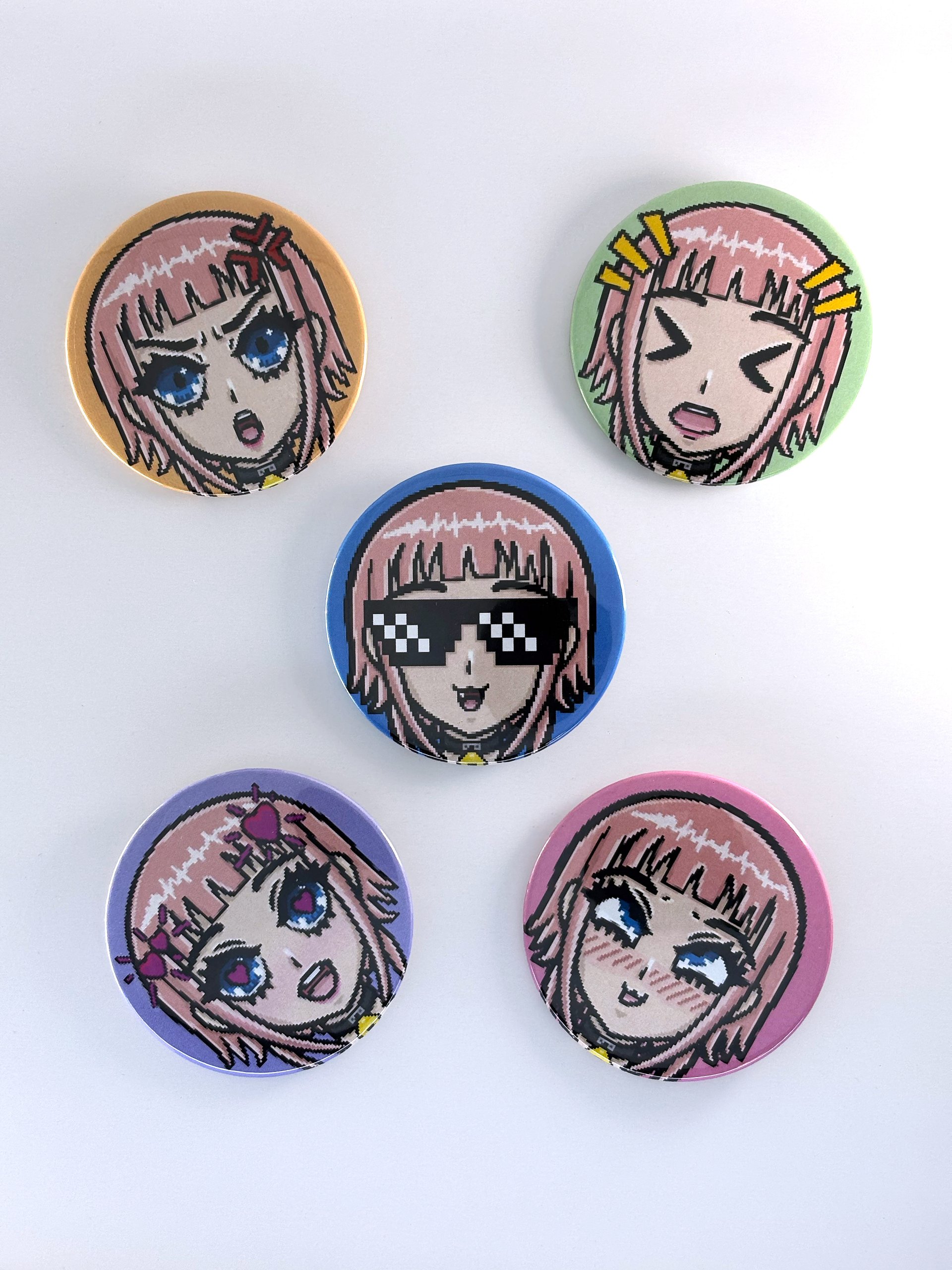 Momoko Mood Pins – 5-Piece Lewd Expression Set (2.25”) product image (8)