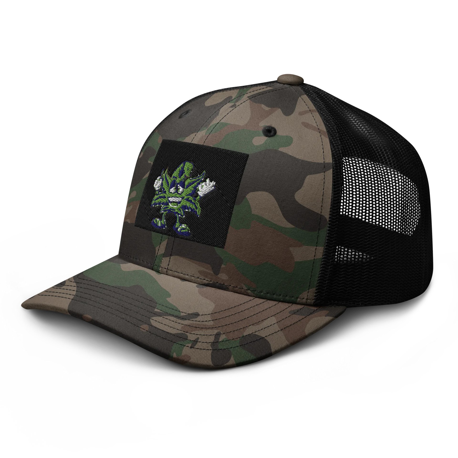 Leafy Camo Expression Trucker Hat product image (4)