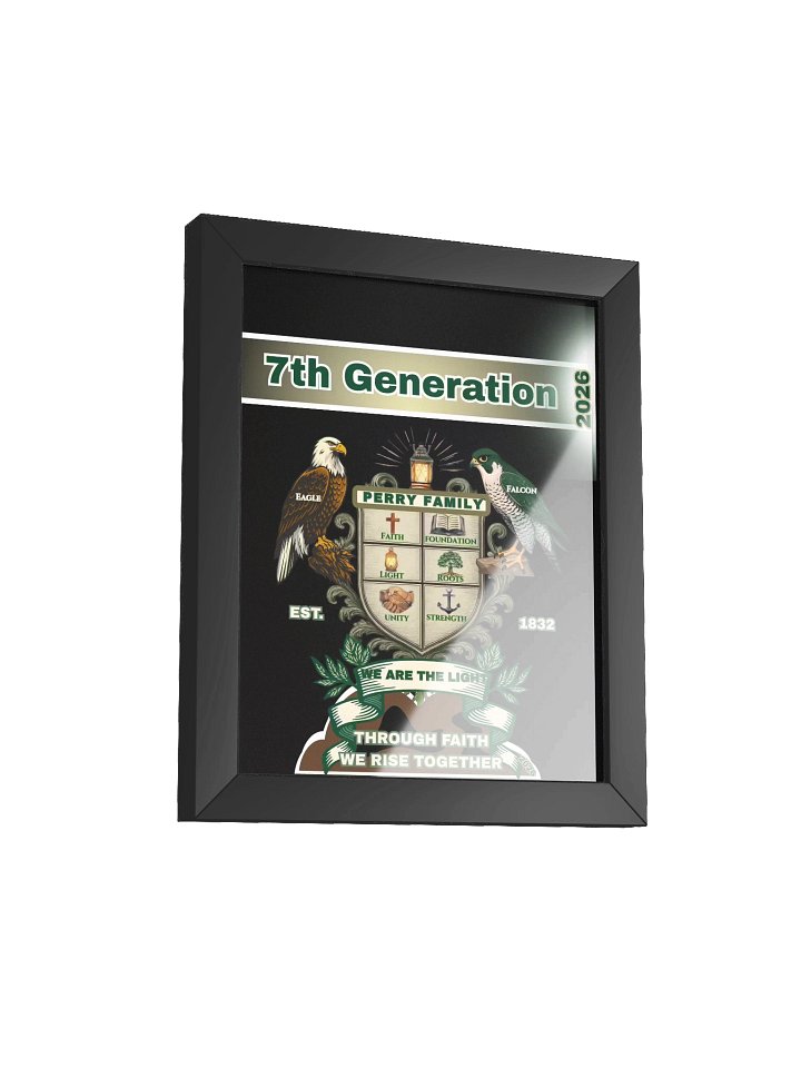 7th Generation Perry Family Reunion 2026 Framed Poster – 8" x 10" Legacy Edition product image (2)