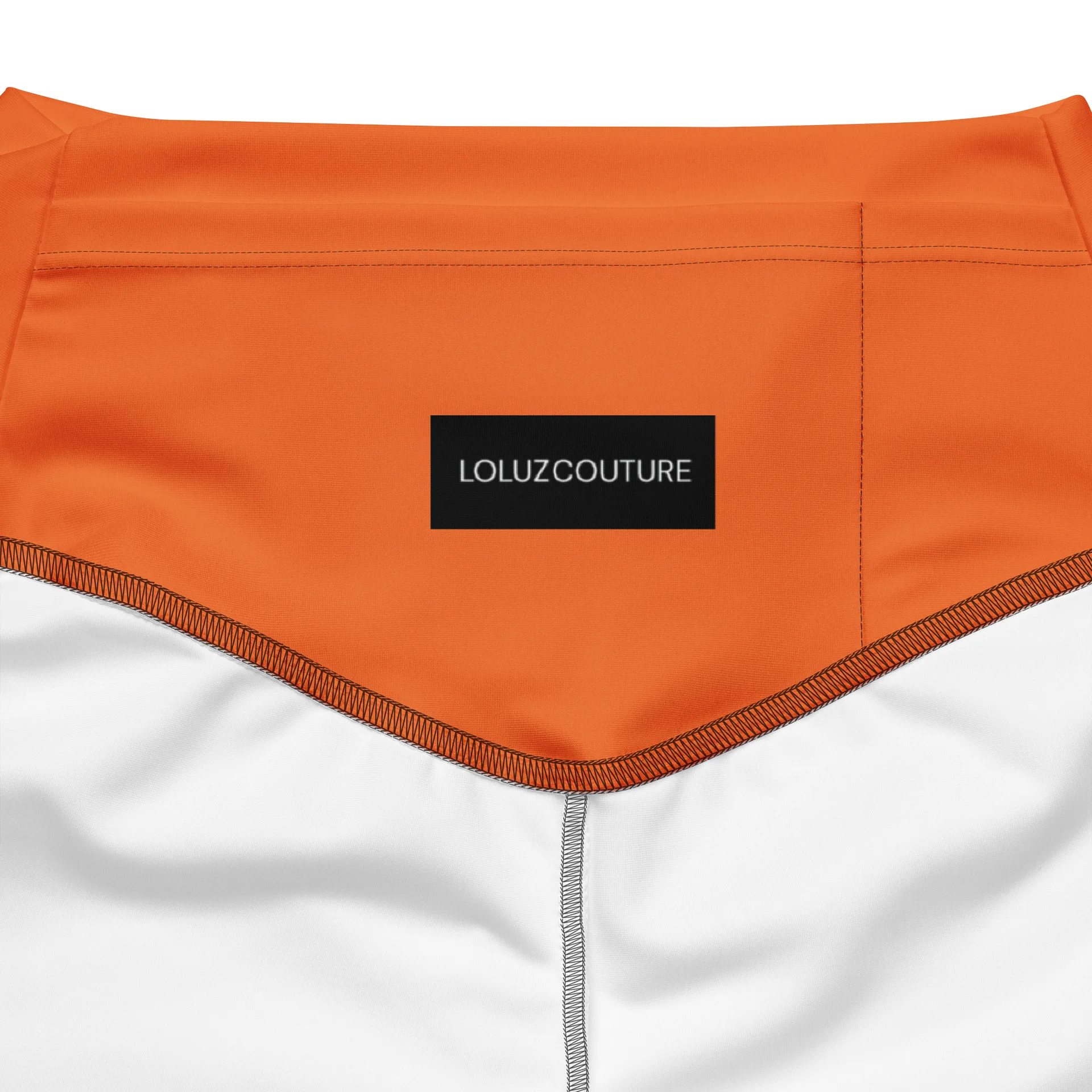 Retro Orange Plaid High-Waisted Flared Leggings product image (10)