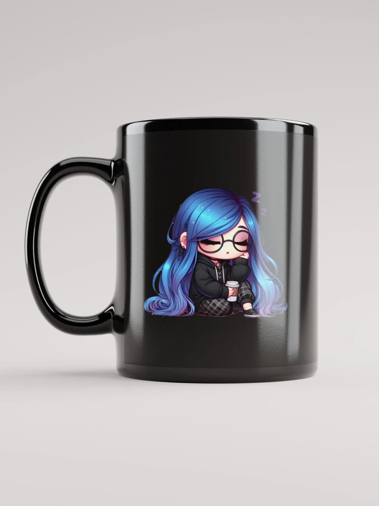 GothAunty's Blue-Haired Character Mug product image (6)
