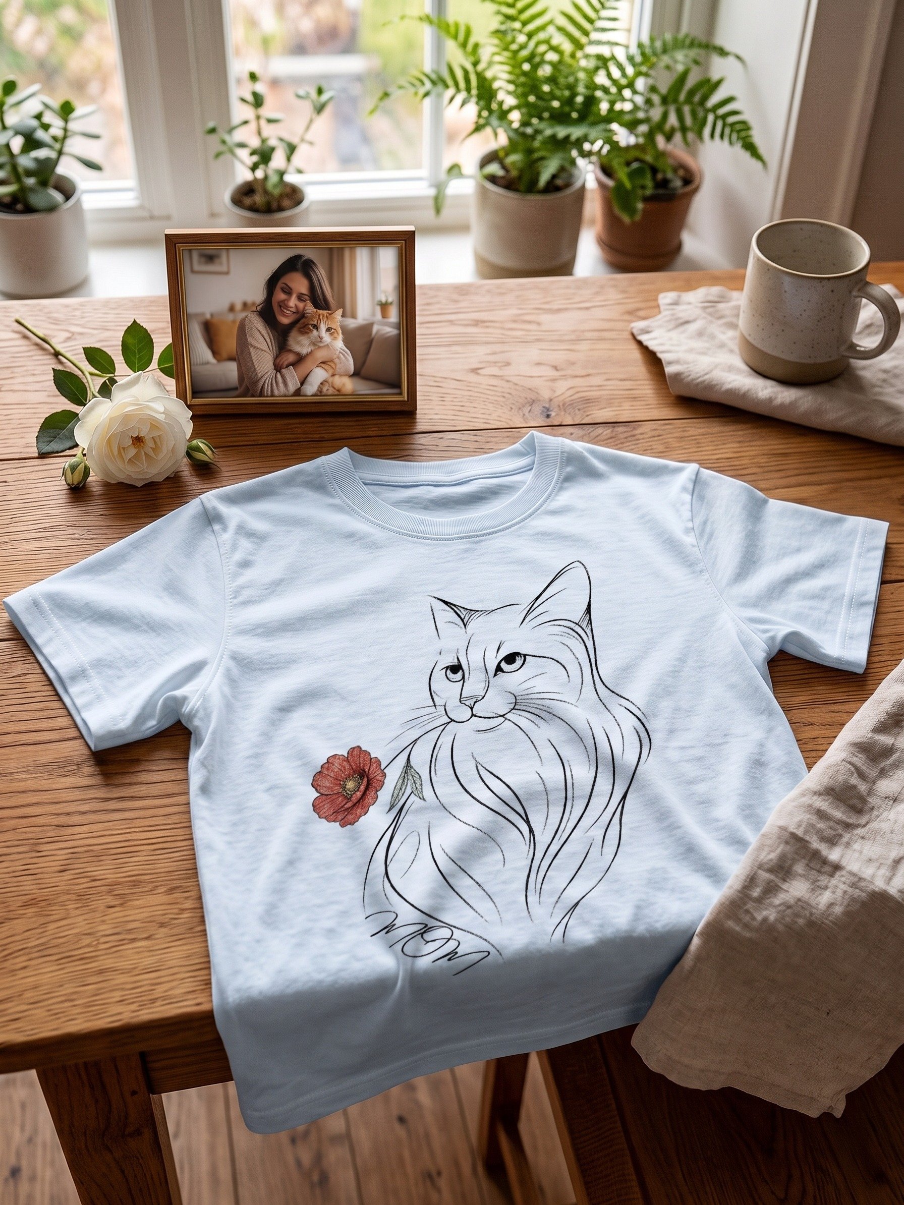 Cat Mom T-Shirt | Cat Lover Gift Tee product image (7)