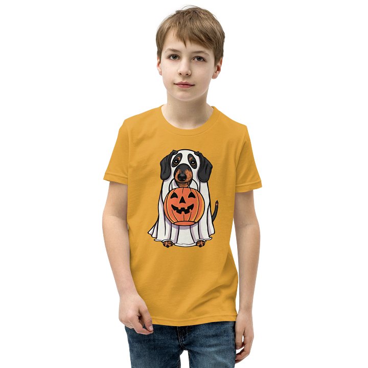 Halloween Dachshund(Black & Tan) Youth T-Shirt product image (1)