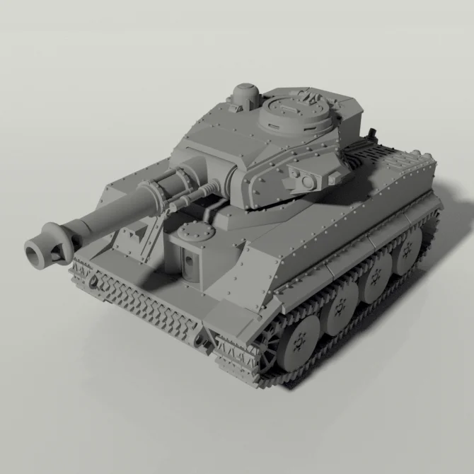 Grim Tiger Battle Tank STLs product image (3)