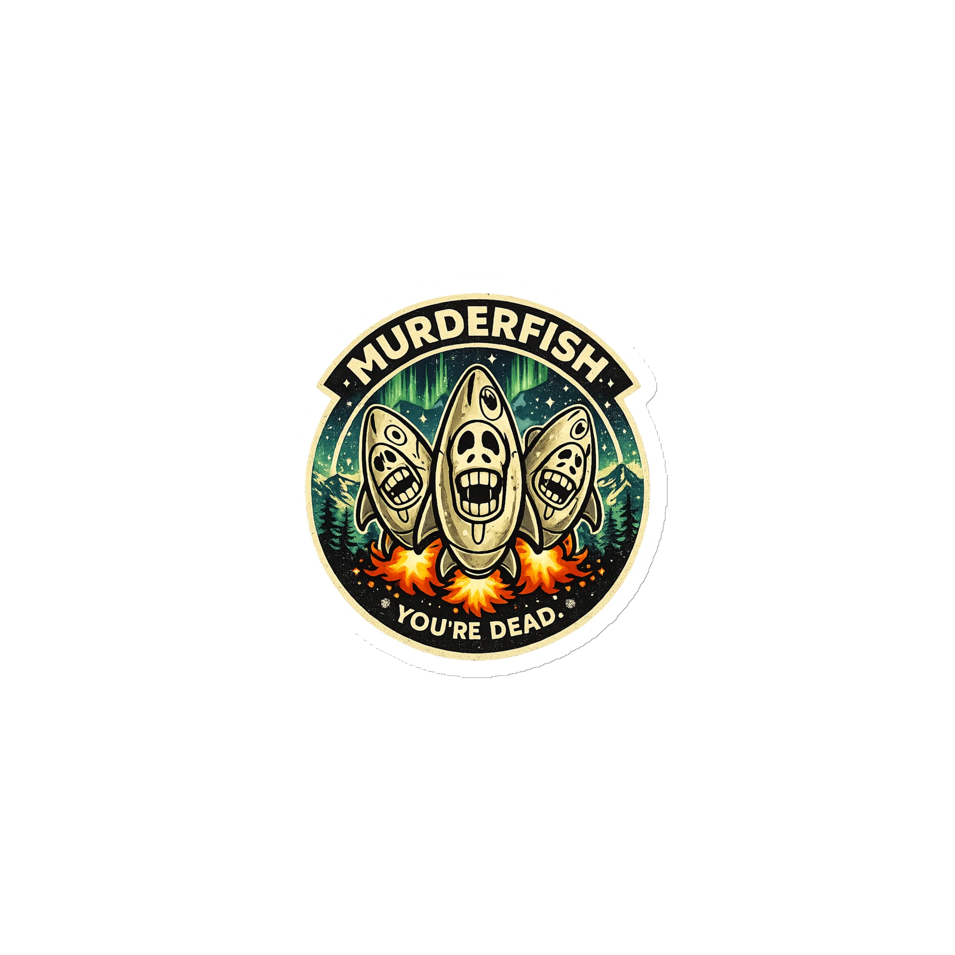 Murderfish “You’re Dead” Sticker product image (1)