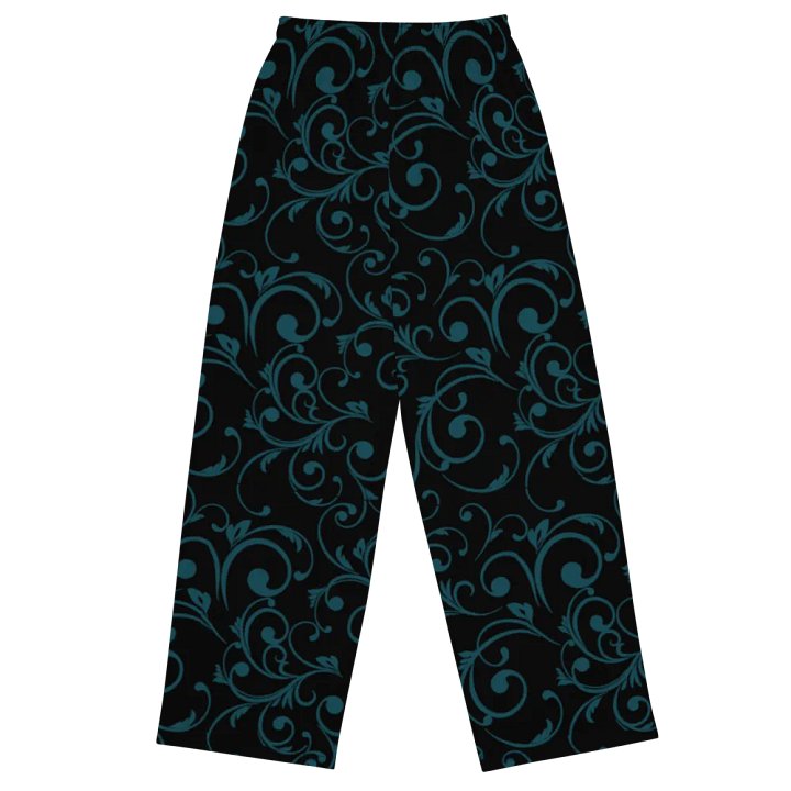 Dark Teal Twirl Wide leg bottoms product image (2)