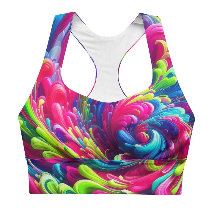 Vibrant Swirl All-Over Sports Bra product image (1)