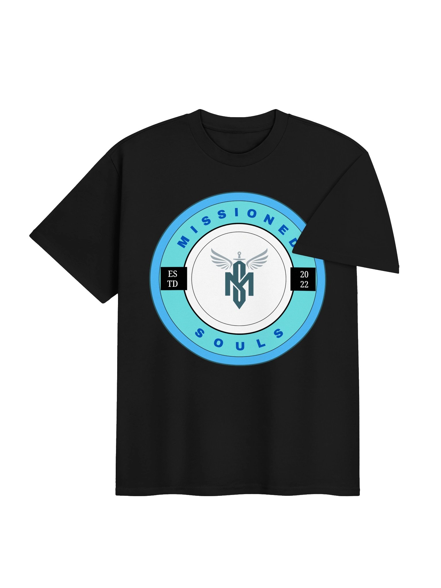 Missioned Souls Teal Emblem Heavy T-shirt product image (4)