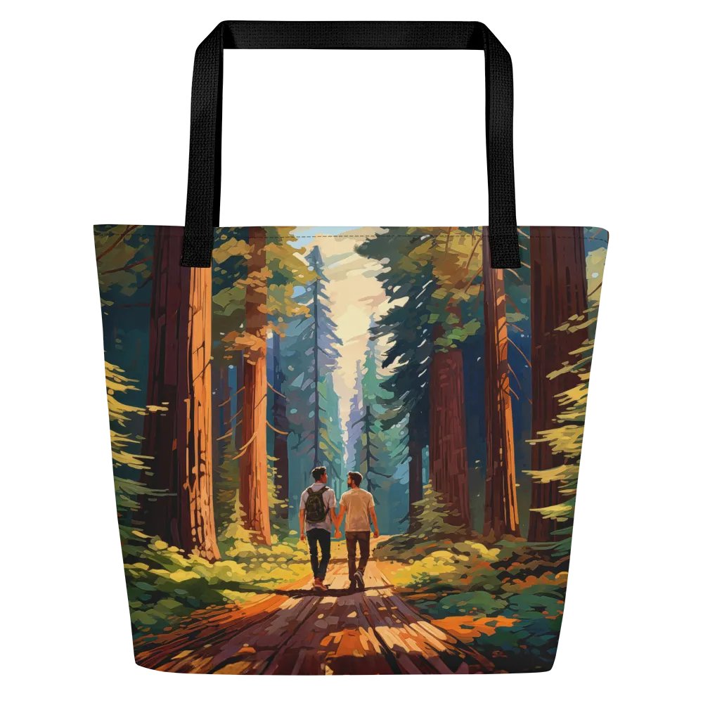 Seeing The Redwoods Together - Gay Couple Tote Bag product image (1)