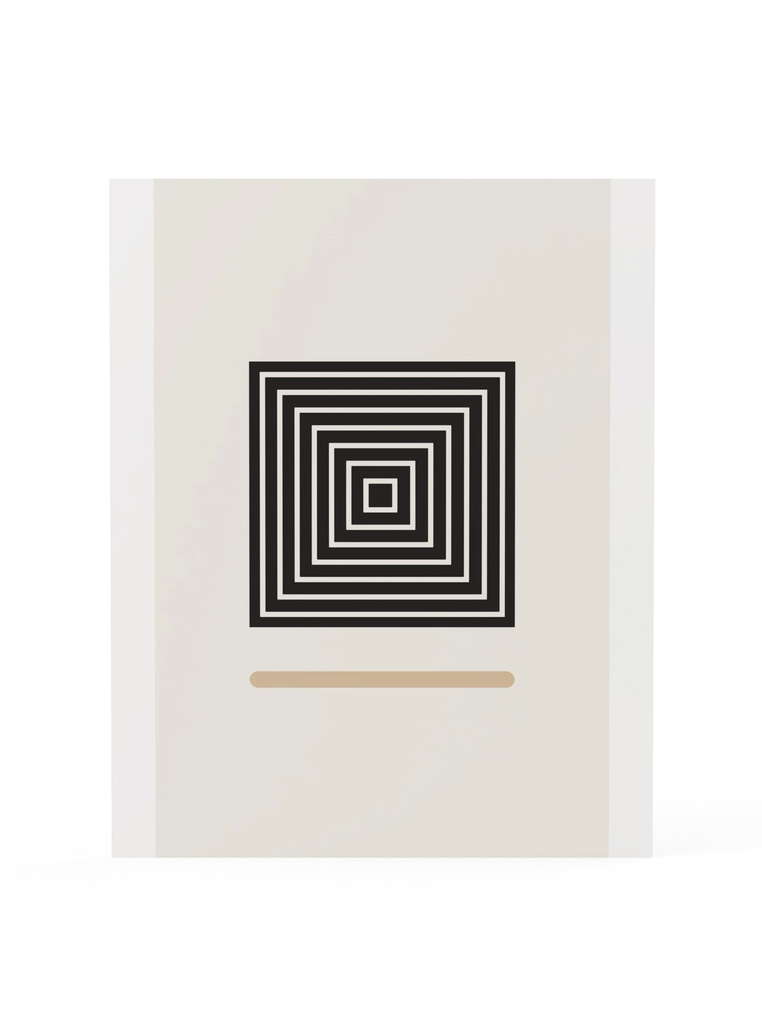 Geometric Square Line Print | Black and White Bathroom Wall Art product image (3)