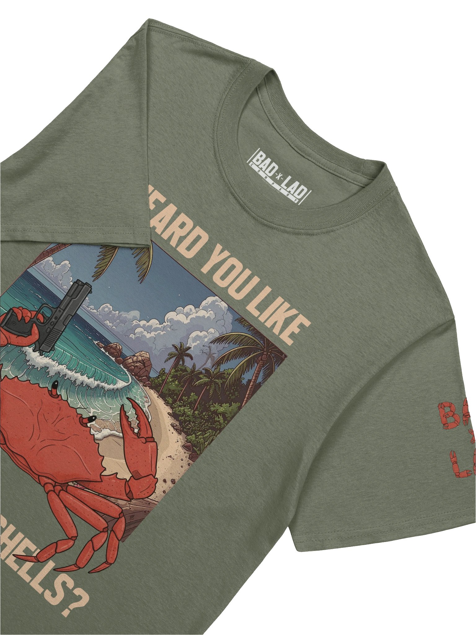 BadxLad - Crab Fights Back T-Shirt 100% Ring-spun cotton product image (7)