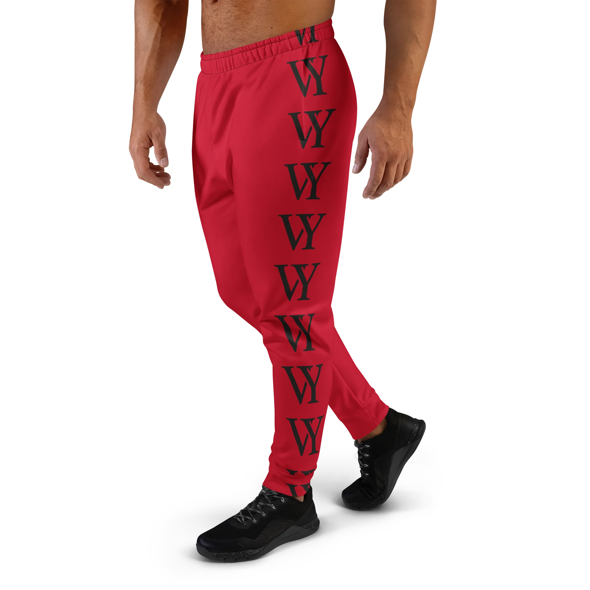 VYNING Red Letter Pattern Joggers product image (1)