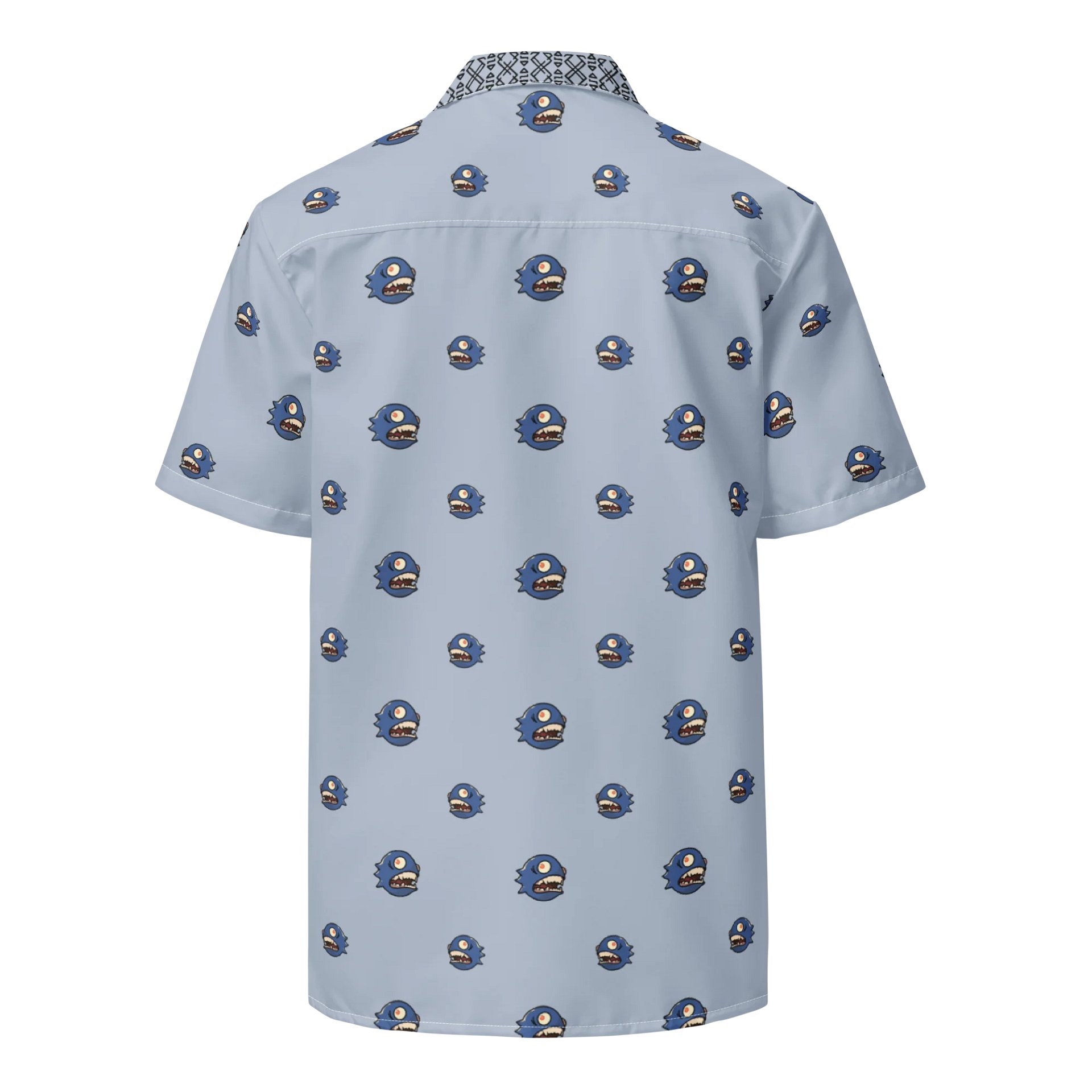 "Curse of the Chomp" – Hawaiian Shirt – Skyfade Blue product image (6)