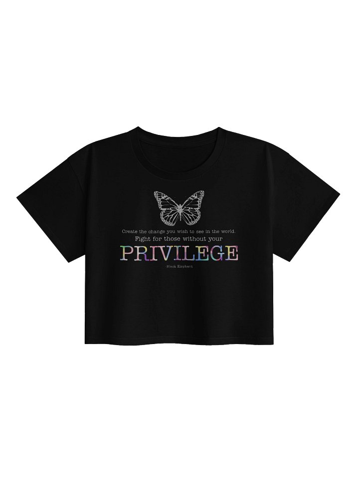 Create the Change-Privilege Butterfly Crop Top product image (1)