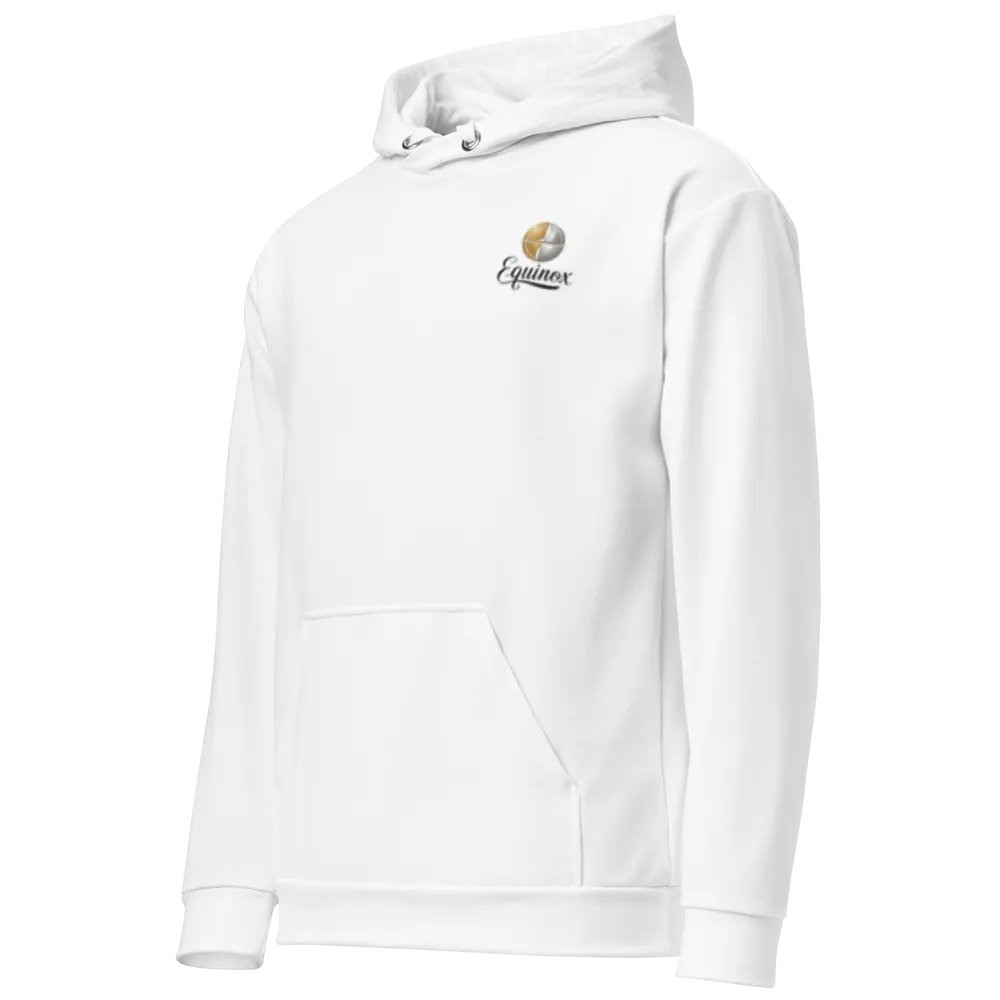 Equinox Recycled Unisex Hoodie with Balance Design - White product image (2)