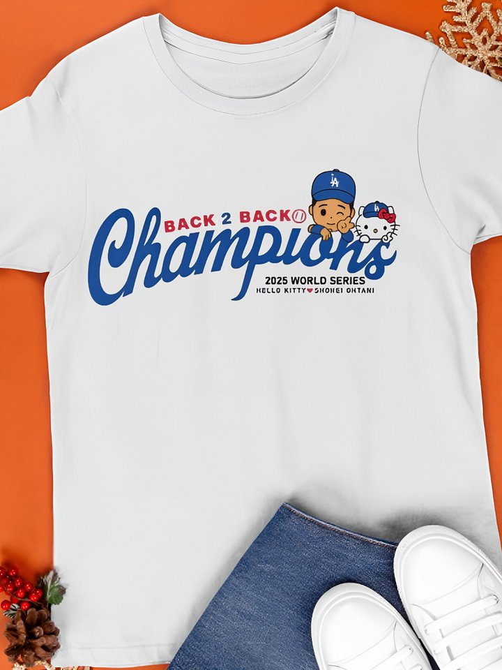 Back to Back Ohtani Hello Kitty Dodgers Shirt product image (1)